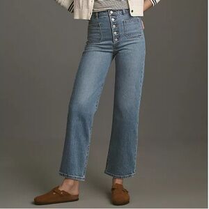 Patch pocket Levi's Blue Straight Leg Women's Jeans